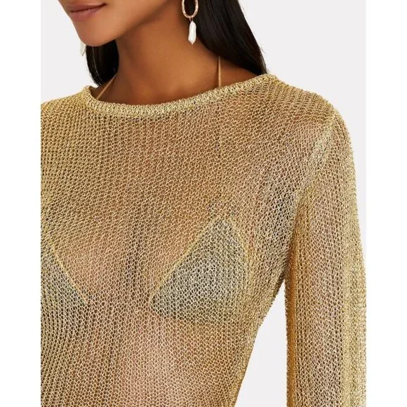 Cult Gaia Hazen Knit Dress in Gold - Picture 15 of 16
